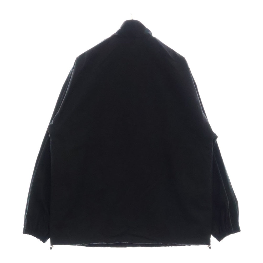 KENZO(ケンゾー) ラバーロゴパッチ トラックジャケット ジップアップナイロンジャケット ブラック FF55BL 1769CE