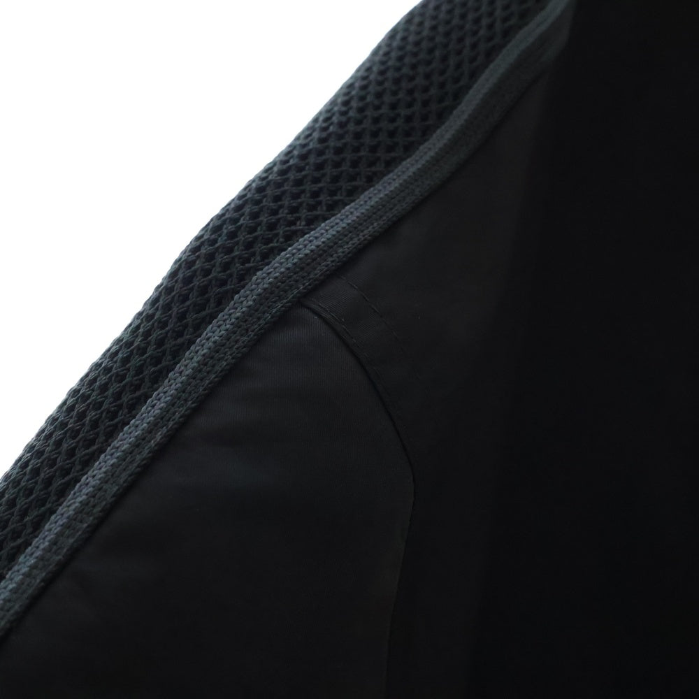 KENZO(ケンゾー) ラバーロゴパッチ トラックジャケット ジップアップナイロンジャケット ブラック FF55BL 1769CE