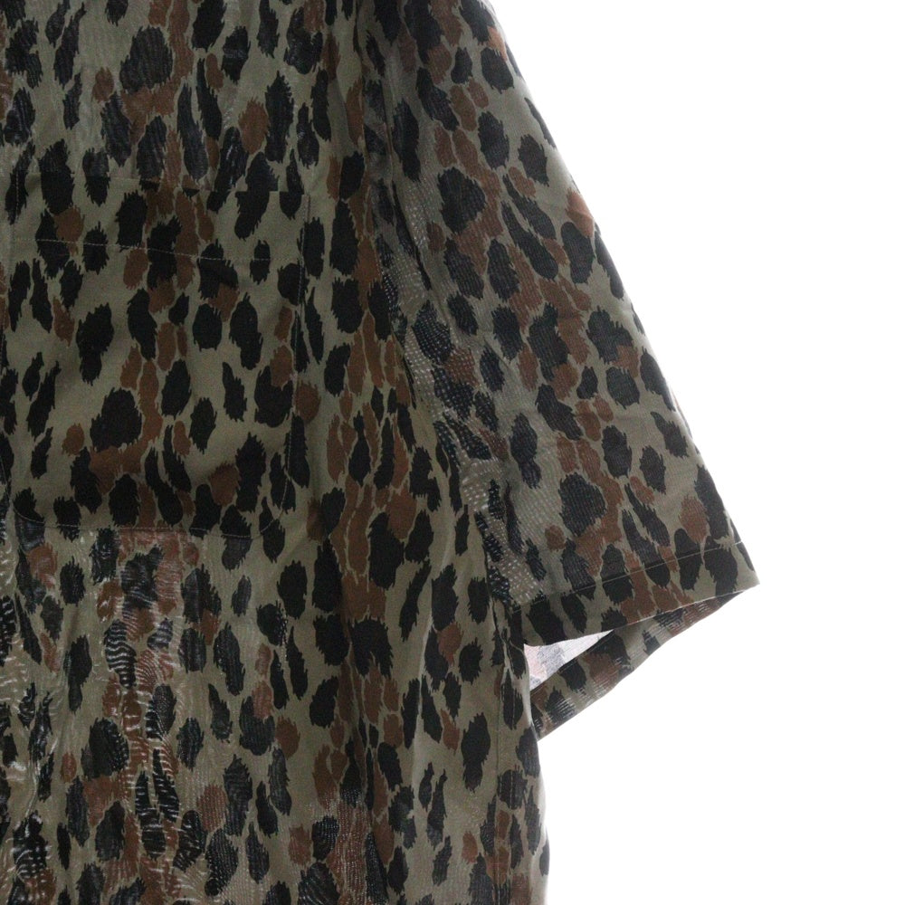 WACKO MARIA(ワコマリア) 25SS LEOPARD HAWAIIAN SHIRT S/S レオパード ハワイアン 半袖シャツ ブラウン 25SSE-WMS-HI03