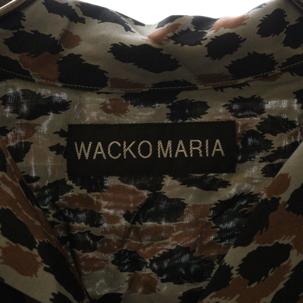 WACKO MARIA(ワコマリア) 25SS LEOPARD HAWAIIAN SHIRT S/S レオパード ハワイアン 半袖シャツ ブラウン 25SSE-WMS-HI03