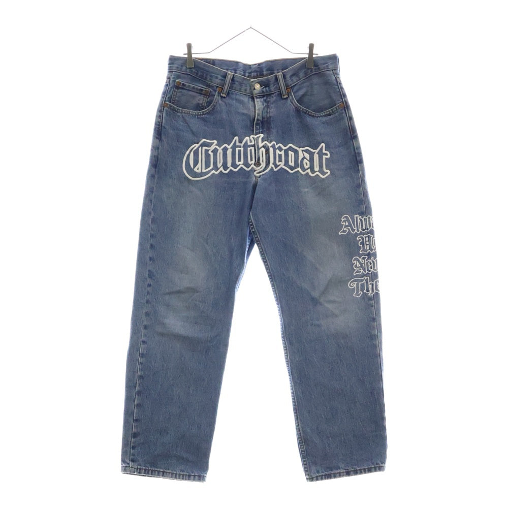 Levi's(リーバイス) CUTTHROAT カットスロート 550 ロゴ刺繍 デニムパンツ インディゴ