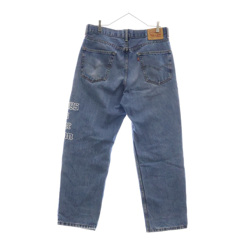 Levi's(リーバイス) CUTTHROAT カットスロート 550 ロゴ刺繍 デニムパンツ インディゴ