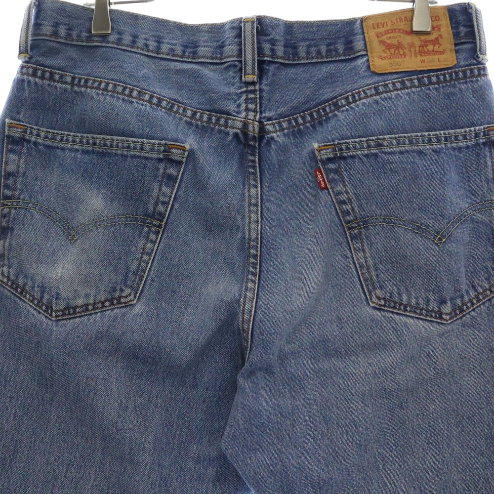 Levi's(リーバイス) CUTTHROAT カットスロート 550 ロゴ刺繍 デニムパンツ インディゴ