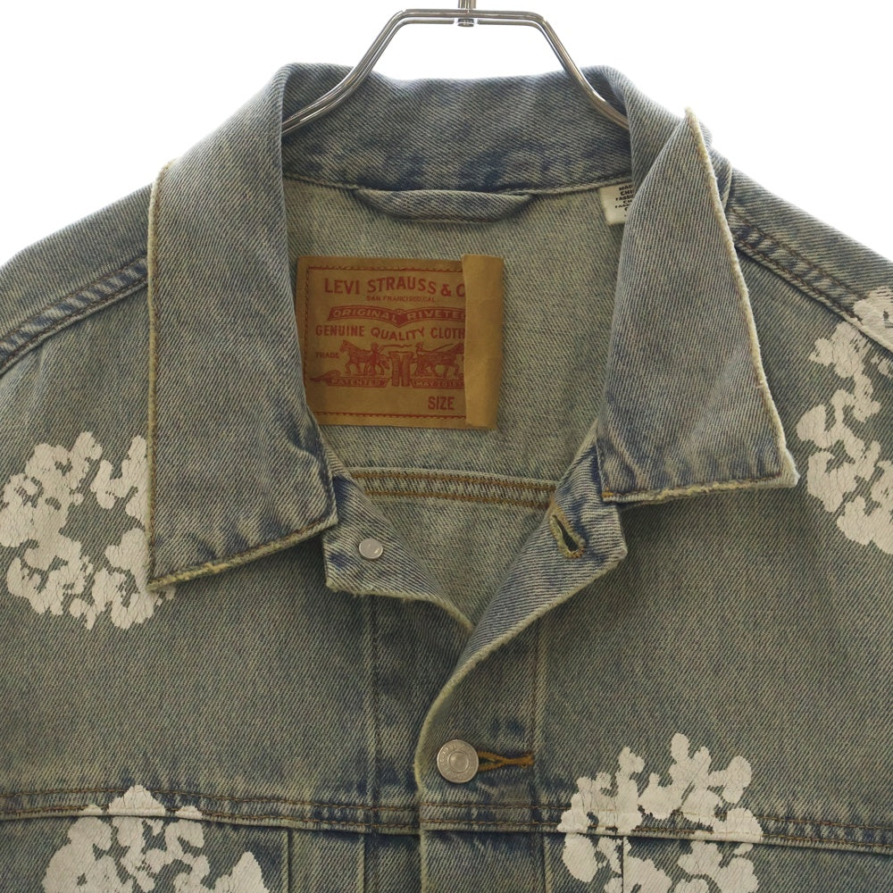 Levi's(リーバイス) ×DENIMTEARS TYPE2nd デニムティアーズ プリント セカンドトラッカー デニムジャケット インディゴ