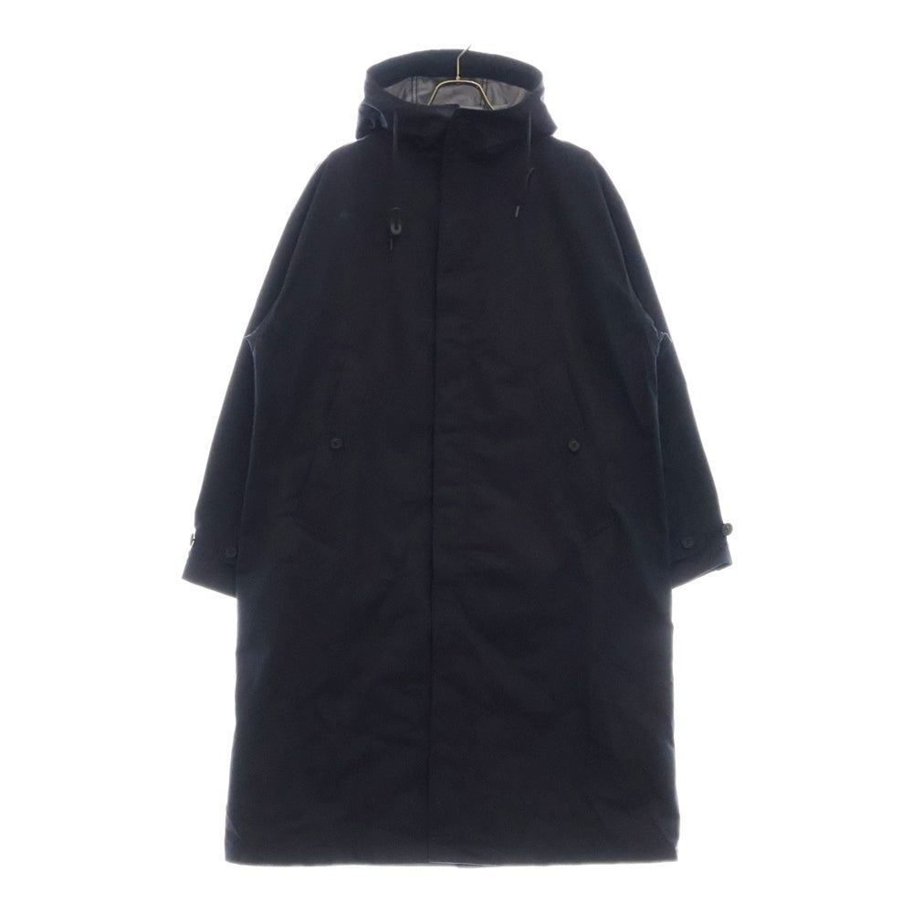 COMME des GARCONS HOMME(コムデギャルソンオム) フード付き ナイロン ロング コート ジャケット ネイビー HO-C002