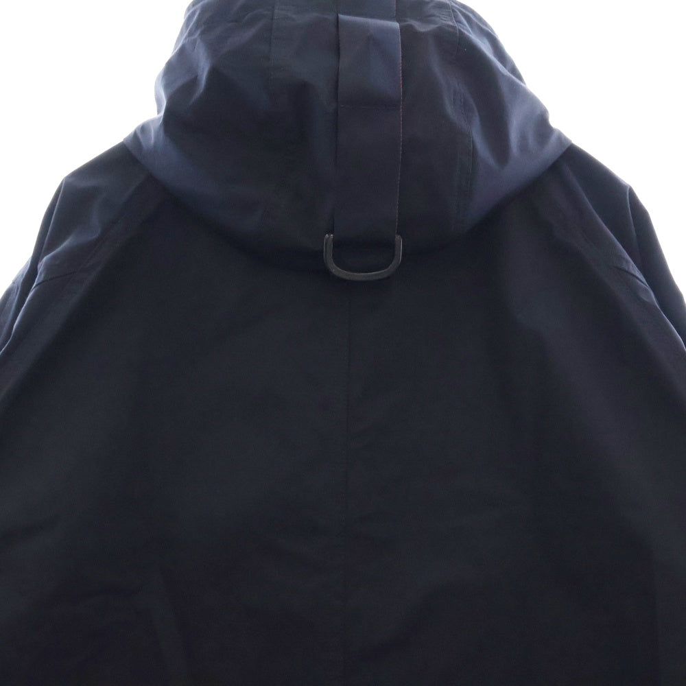 COMME des GARCONS HOMME(コムデギャルソンオム) フード付き ナイロン ロング コート ジャケット ネイビー HO-C002