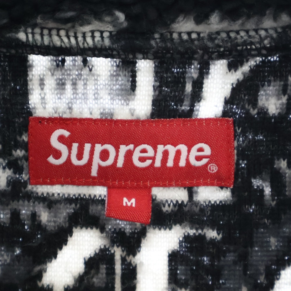 SUPREME(シュプリーム) 21SS Saint Michael Fleece Jacket セント ミカエル ジップアップ フリース ジャケット ブラック