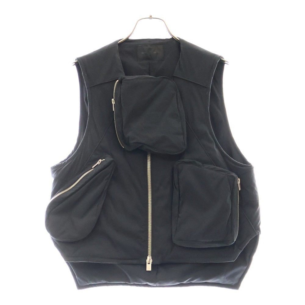 HELIOT EMIL(エリオット・エミル) Padded Multi pocket Vest パデッド マルチポケット ベスト ブラック