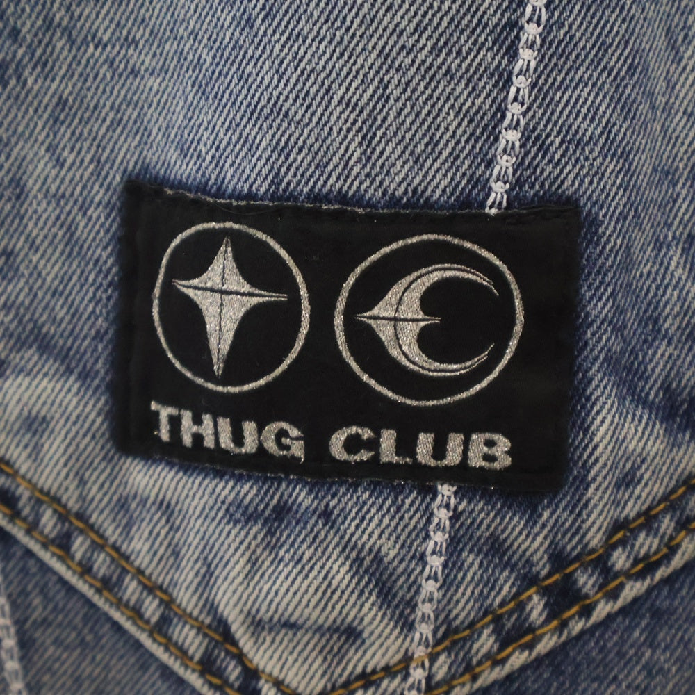 THUG CLUB(サグクラブ) Chain Stitch Denim Pants チェーンステッチ デニムパンツ インディゴTC24PT0201