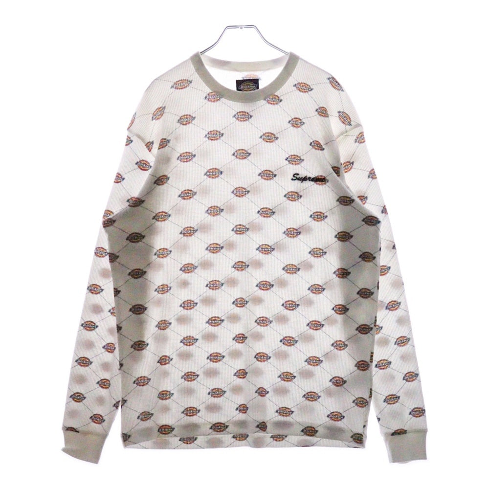 SUPREME(シュプリーム) 22AW ×Dickies Thermal L/S TEE サーマルカットソー 長袖Tシャツ ホワイト KN8FW22E2
