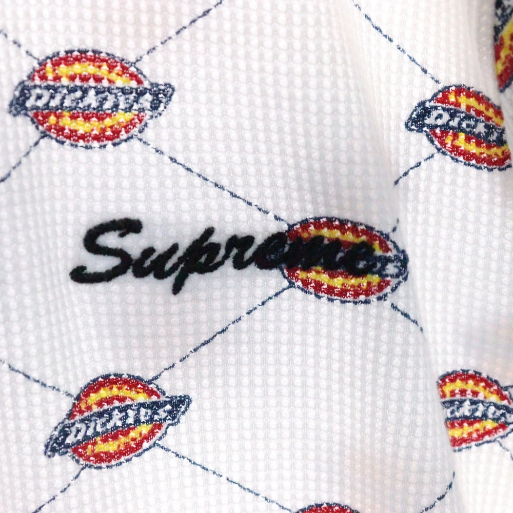 SUPREME(シュプリーム) 22AW ×Dickies Thermal L/S TEE サーマルカットソー 長袖Tシャツ ホワイト KN8FW22E2