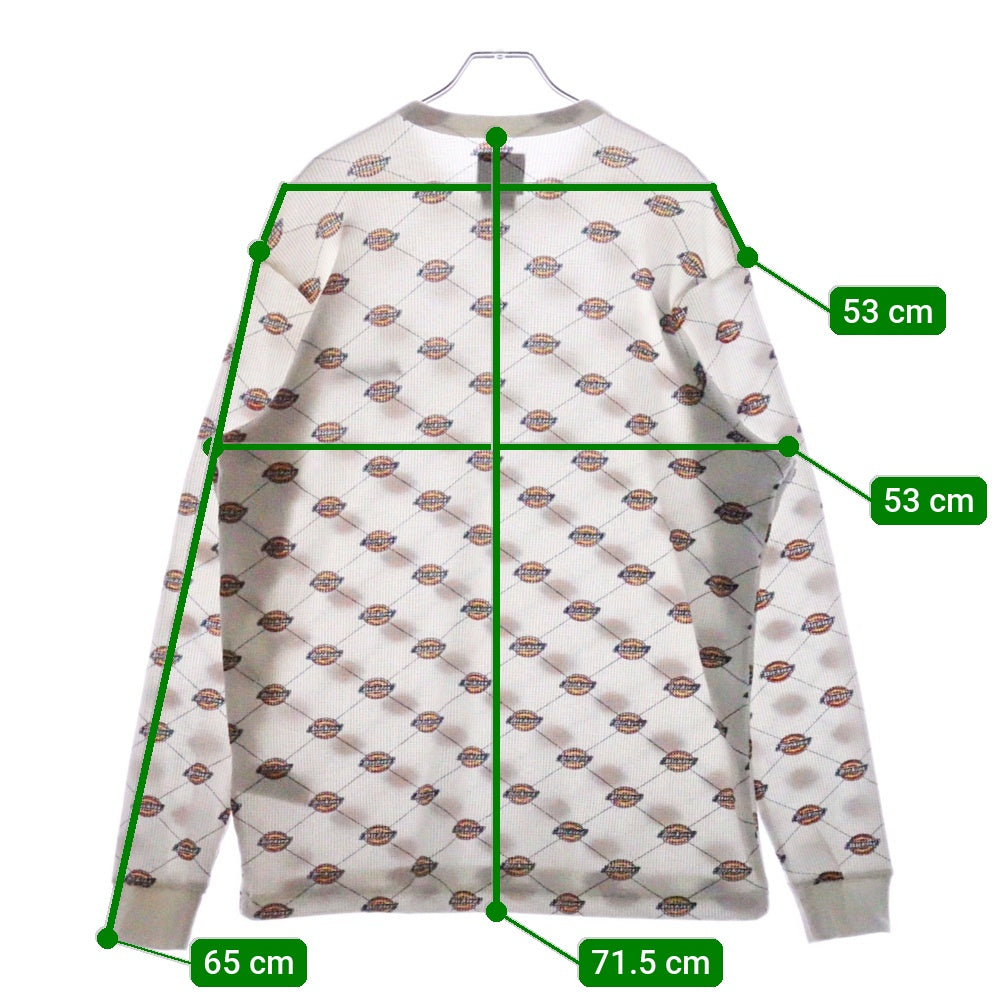 SUPREME(シュプリーム) 22AW ×Dickies Thermal L/S TEE サーマルカットソー 長袖Tシャツ ホワイト KN8FW22E2