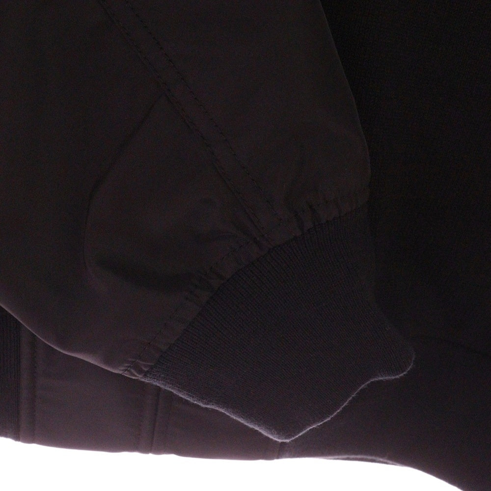 Sacai(サカイ) Nylon Twill Knit Blouson ナイロン ニット ミリタリー ブルゾン ブラック 25-03618M