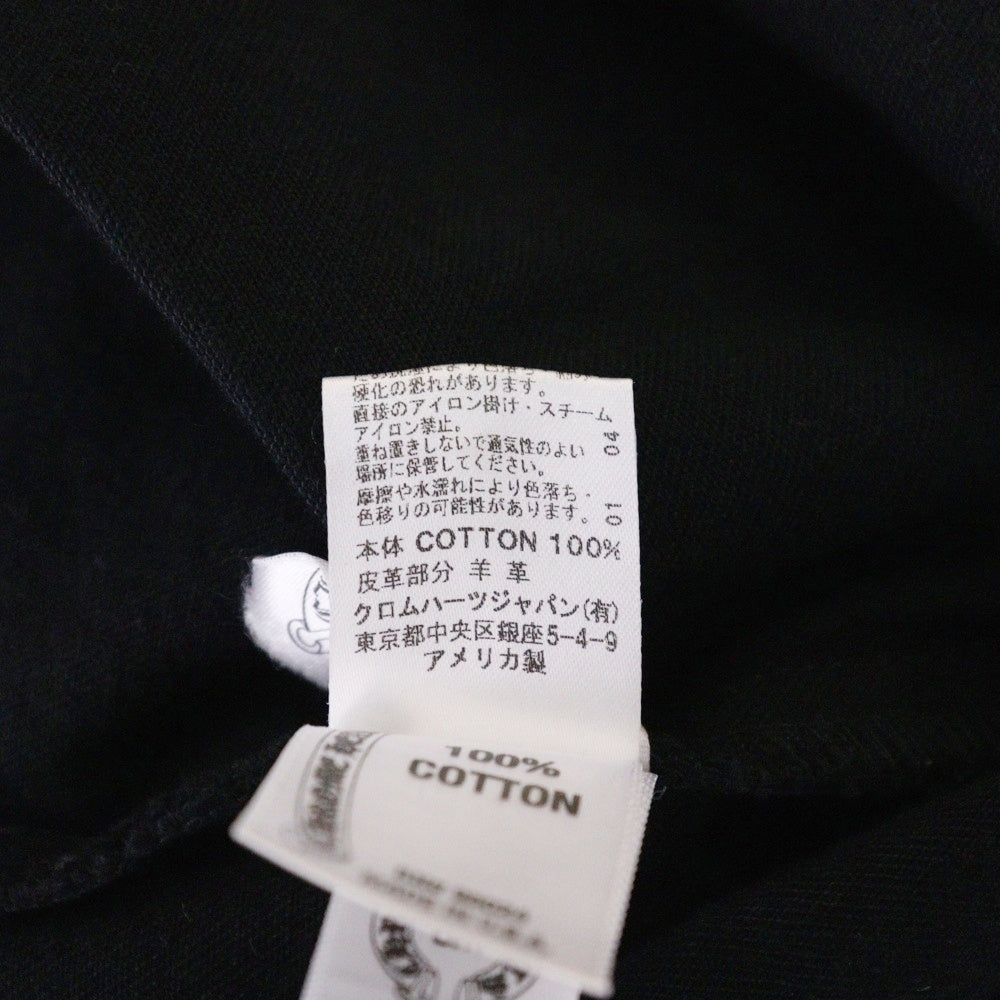 CHROME HEARTS(クロムハーツ) DENIM WESTERN デニムウエスタン 袖クロスパッチクロスボールボタン デニム長袖シャツ ブラック