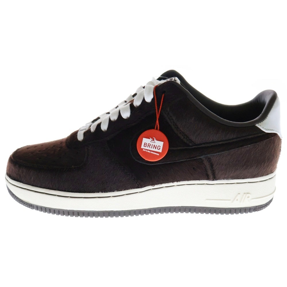NIKE(ナイキ) 【観賞用 2011年製】AIR FORCE 1 LOW PRM TZ BE@RBRICK Brown エアフォース1 プレミアム ローカットスニーカー ベアブリック US10/28cm 512518-220