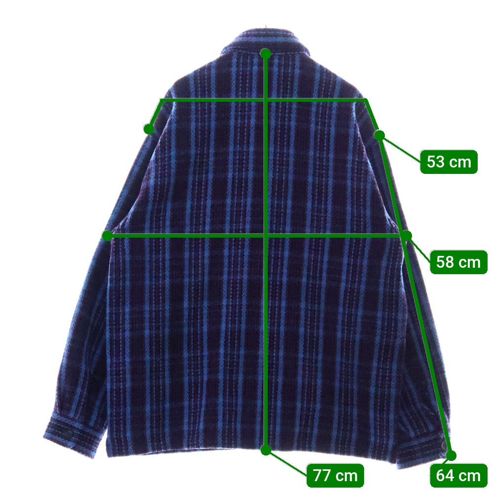 SUPREME(シュプリーム) 22AW Supreme Heavy Flannel Shirt ヘビー フランネル 長袖シャツ ジャケット パープル