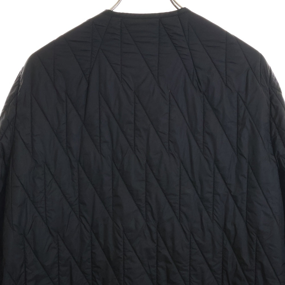 Rick Owens(リックオウエンス) 19AW LARRY F/W 19 ラリーキルティングライナー ライト ダウンコート ノーカラー ジャケット ブラック RR19F4902-NZ