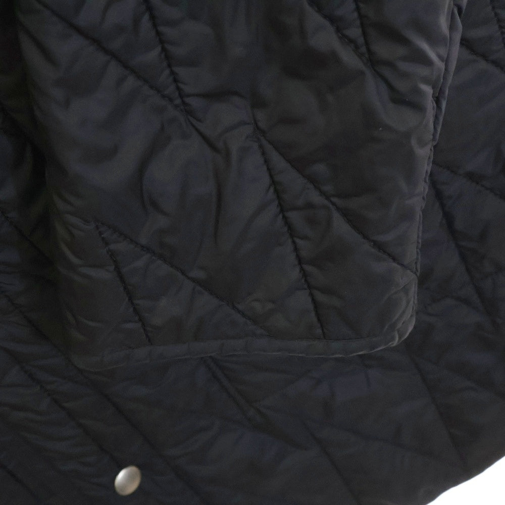 Rick Owens(リックオウエンス) 19AW LARRY F/W 19 ラリーキルティングライナー ライト ダウンコート ノーカラー ジャケット ブラック RR19F4902-NZ
