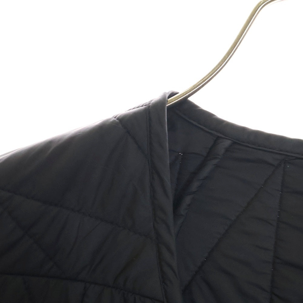 Rick Owens(リックオウエンス) 19AW LARRY F/W 19 ラリーキルティングライナー ライト ダウンコート ノーカラー ジャケット ブラック RR19F4902-NZ