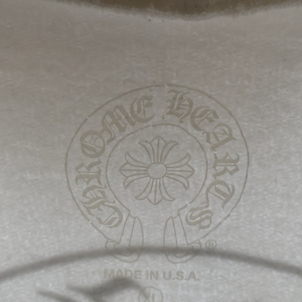 CHROME HEARTS(クロムハーツ) SWTSHRT PLVR バックホースシュー袖フローラルクロスプルオーバーパーカー ホワイト