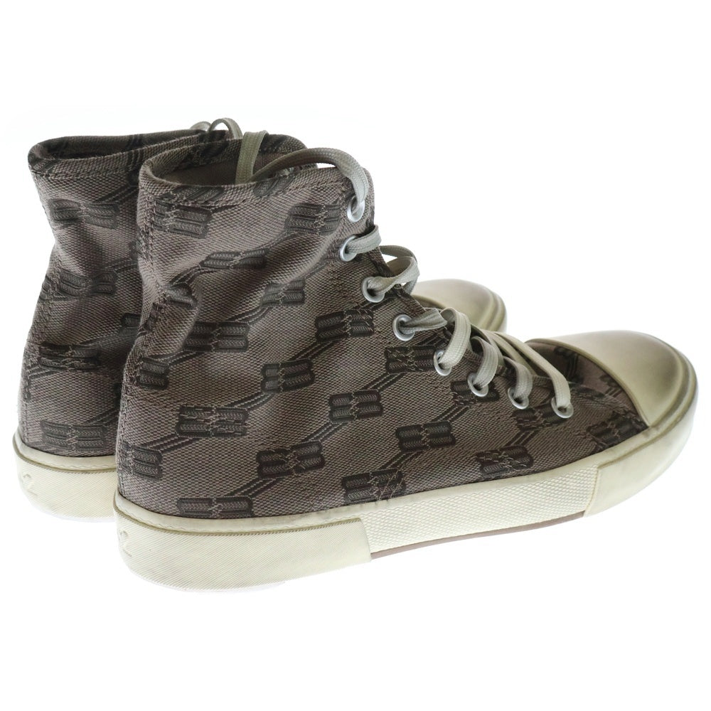 BALENCIAGA(バレンシアガ) 22SS Paris High Top ロゴジャガード ハイカットスニーカー ブラウン 42 688752