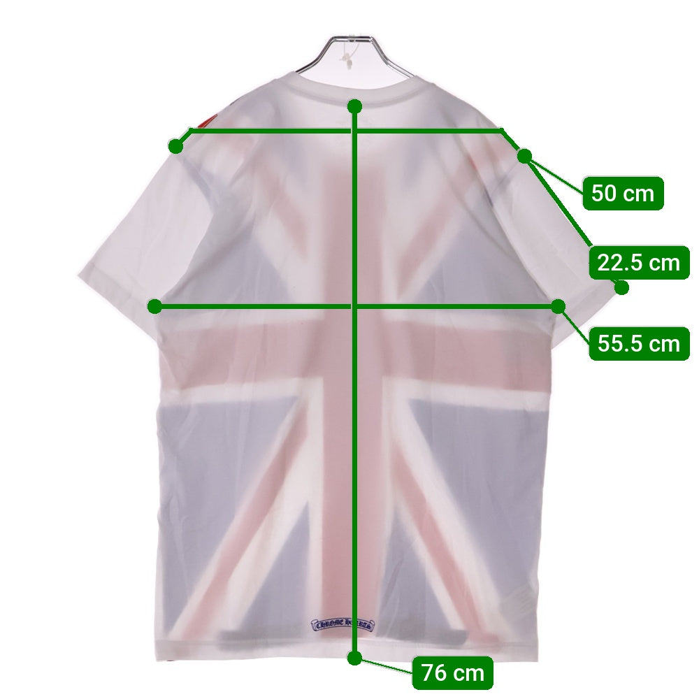 CHROME HEARTS(クロムハーツ) UNION JACK ユニオンジャック 半袖 Tシャツ ホワイト