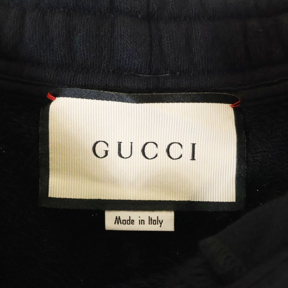 GUCCI(グッチ) サイドロゴプリント スウェットパンツ ブラック 497252 X3Q37