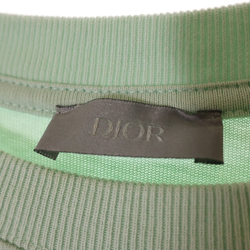 DIOR(ディオール) 23SS CD Diamond relaxed fit T-shirt CD ダイヤモンド ロゴ 半袖Tシャツ カットソー グリーン 313J696D0554