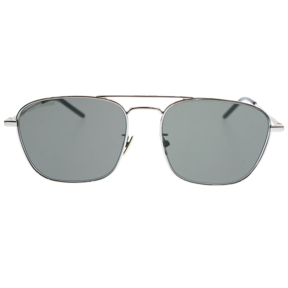 SAINT LAURENT PARIS(サンローランパリ) スクエアフレーム サングラス 眼鏡 メガネ ブラック/シルバー SL309