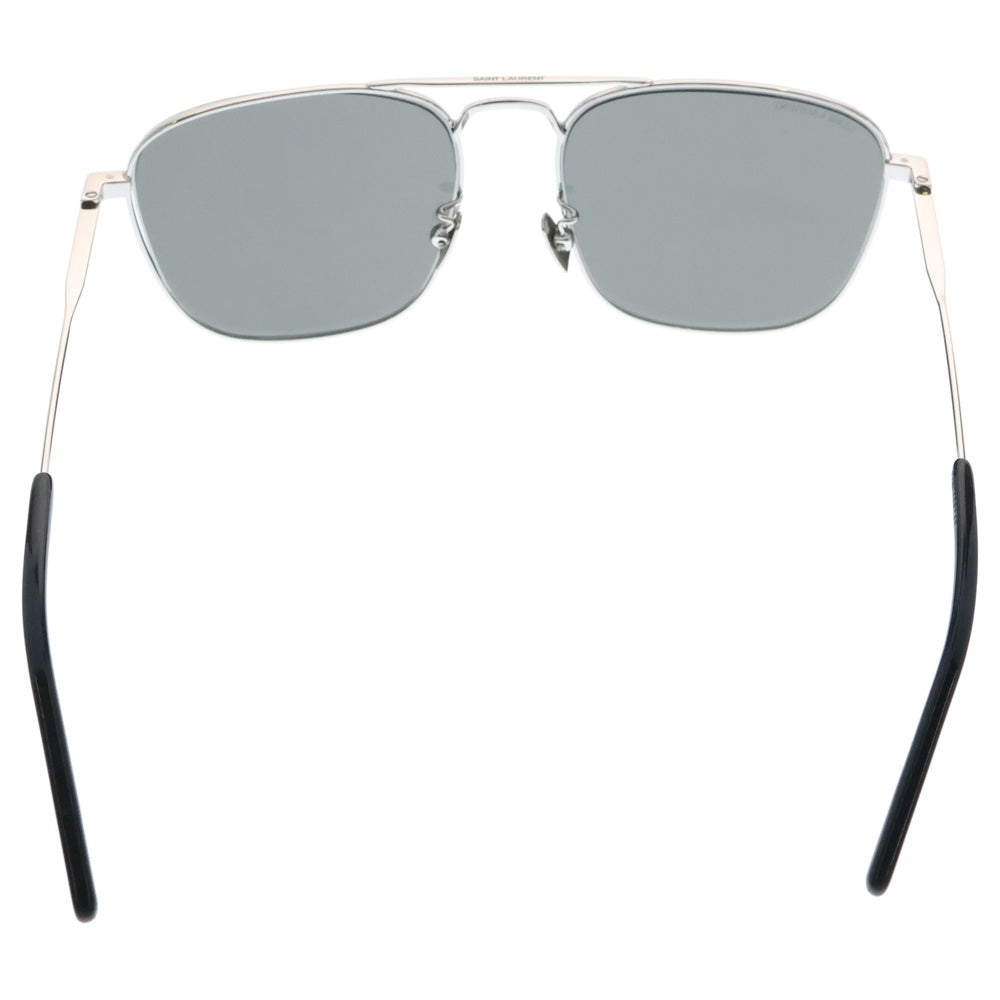 SAINT LAURENT PARIS(サンローランパリ) スクエアフレーム サングラス 眼鏡 メガネ ブラック/シルバー SL309