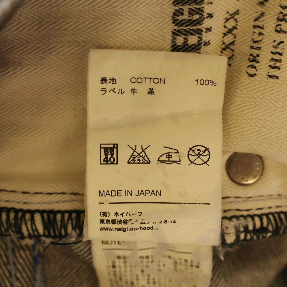 NEIGHBORHOOD(ネイバーフッド) DEEP MID STRAIGHT DENIM ダメージ加工 ストレートデニムパンツ ジーンズ ブラック