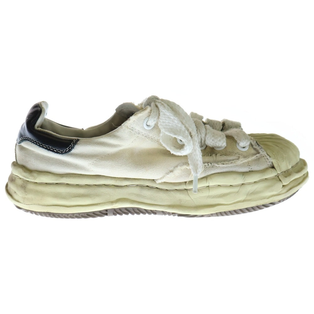 MAISON MIHARAYASUHIRO(メゾンミハラヤスヒロ) BLAKEY Distressed Canvas Sneaker ブレイキー ダメージ加工ローカットスニーカー ホワイト A10FW712