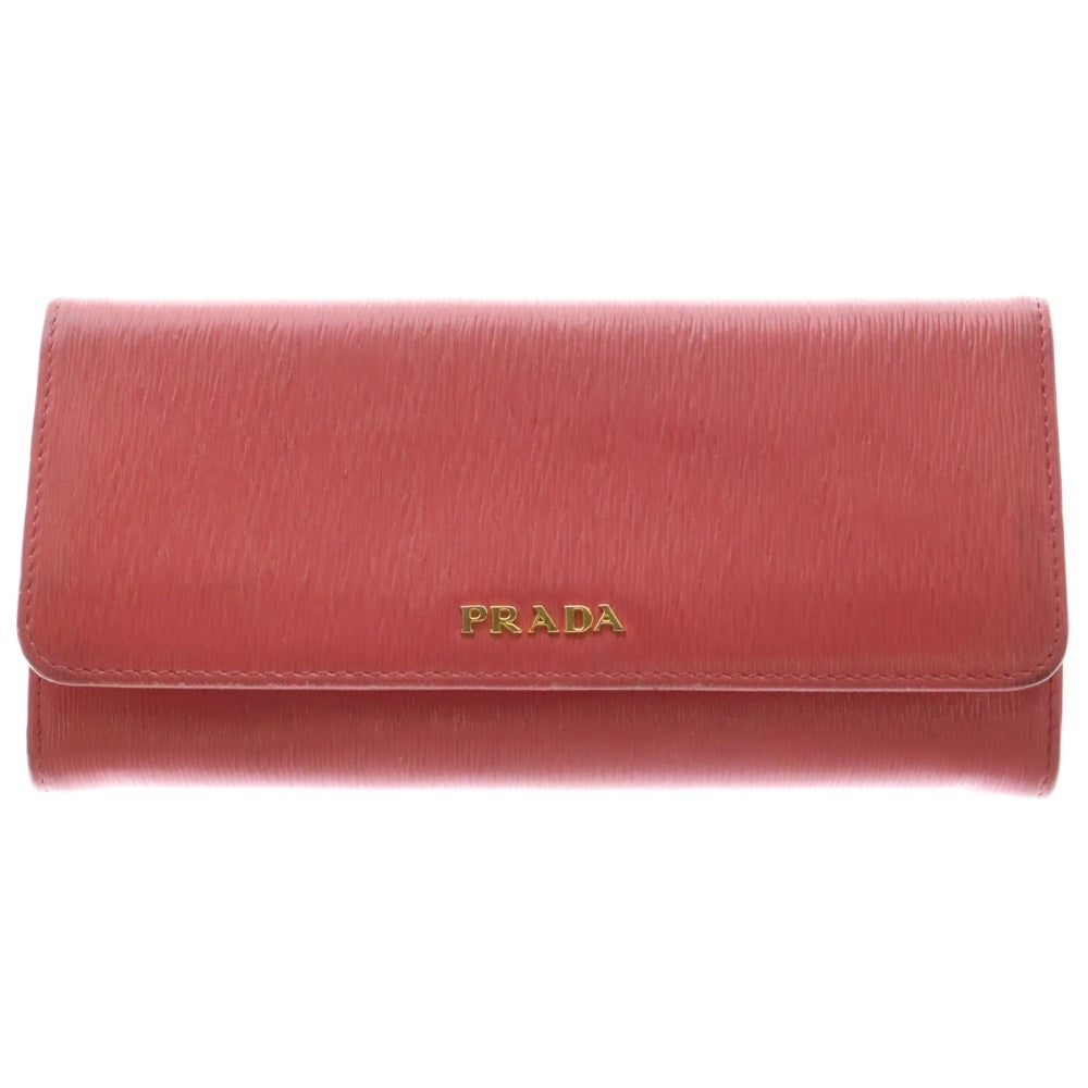 PRADA(プラダ) サフィアーノ レザーロングウォレット 長財布 ピンク 1MH132 2BNC