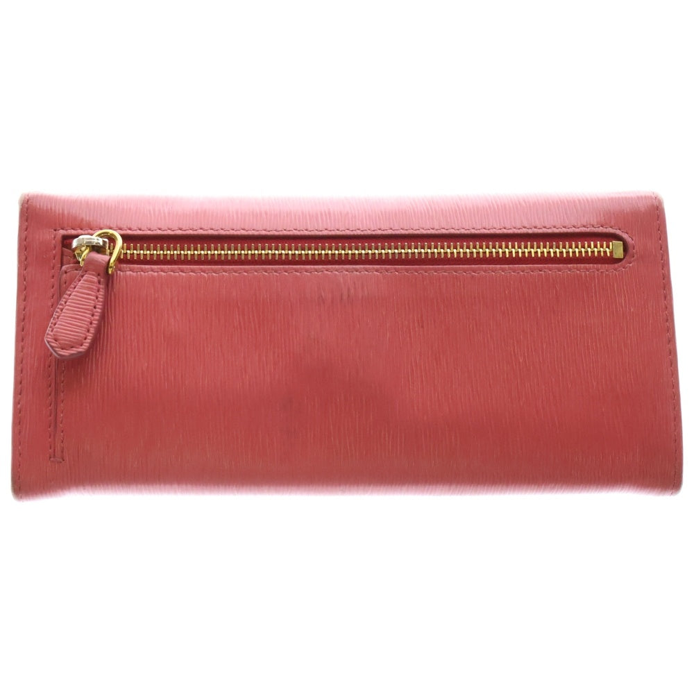 PRADA(プラダ) サフィアーノ レザーロングウォレット 長財布 ピンク 1MH132 2BNC