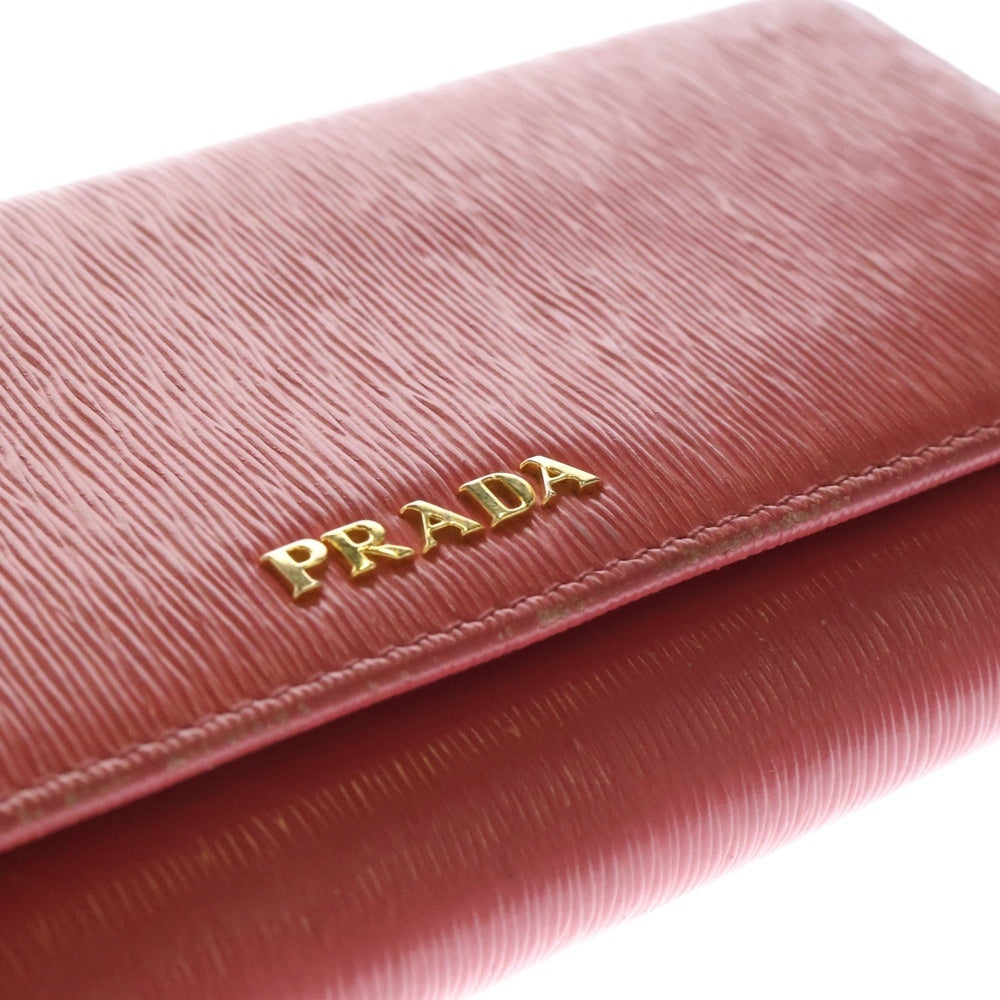 PRADA(プラダ) サフィアーノ レザーロングウォレット 長財布 ピンク 1MH132 2BNC