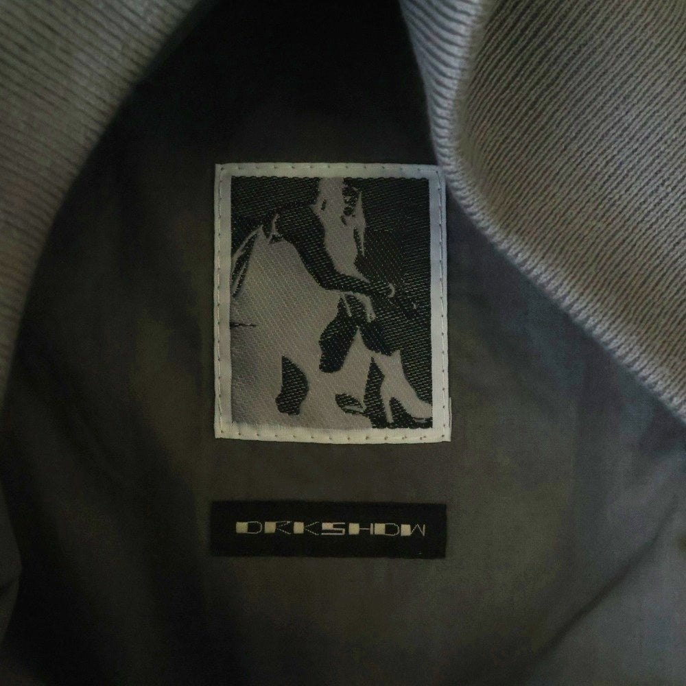 DRKSHDW(ダークシャドウ) 18AW COP Patch Flight Jacket ジップアップ フライト ジャケット グレー DU18F7774-TH
