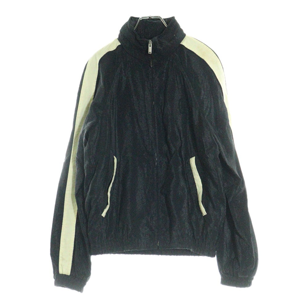 SAINT LAURENT PARIS(サンローランパリ) 22SS フロントロゴエンブロイダリー サイドライン ジップアップ トラックジャケット ブラック 684942 Y2E80