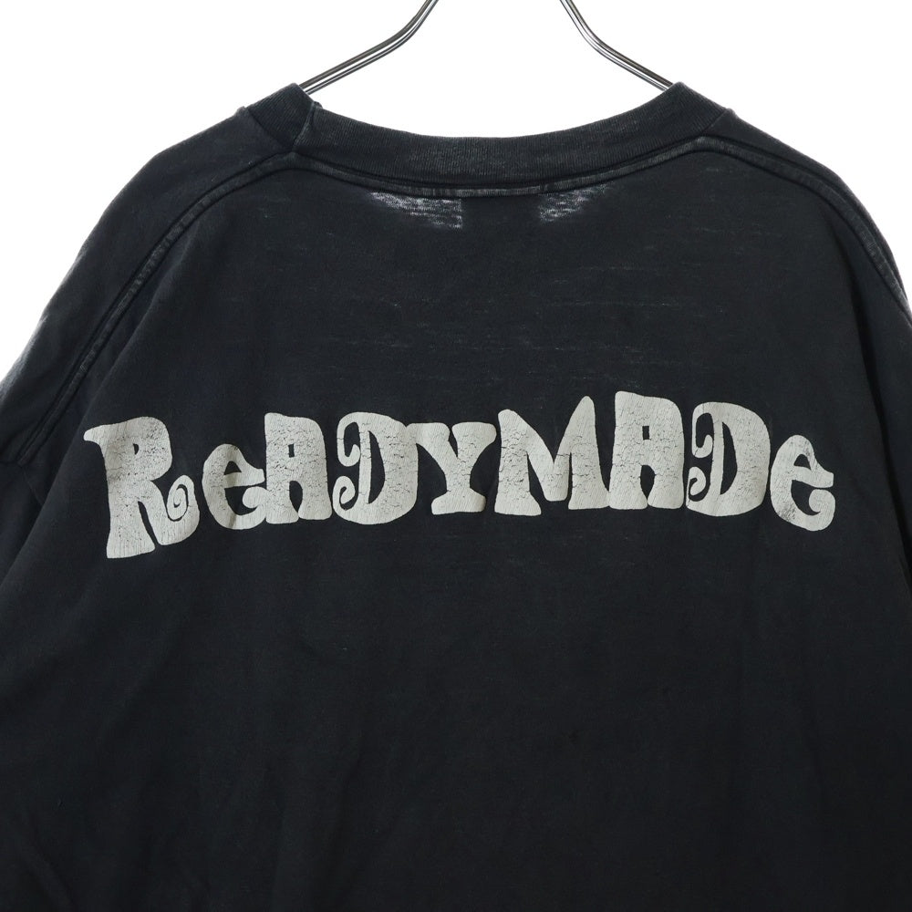 READY MADE(レディメイド) 24AW SS T-SHIRT PEACE ダメージ加工半袖Tシャツ グレー RE-CO-BK-00-00-280