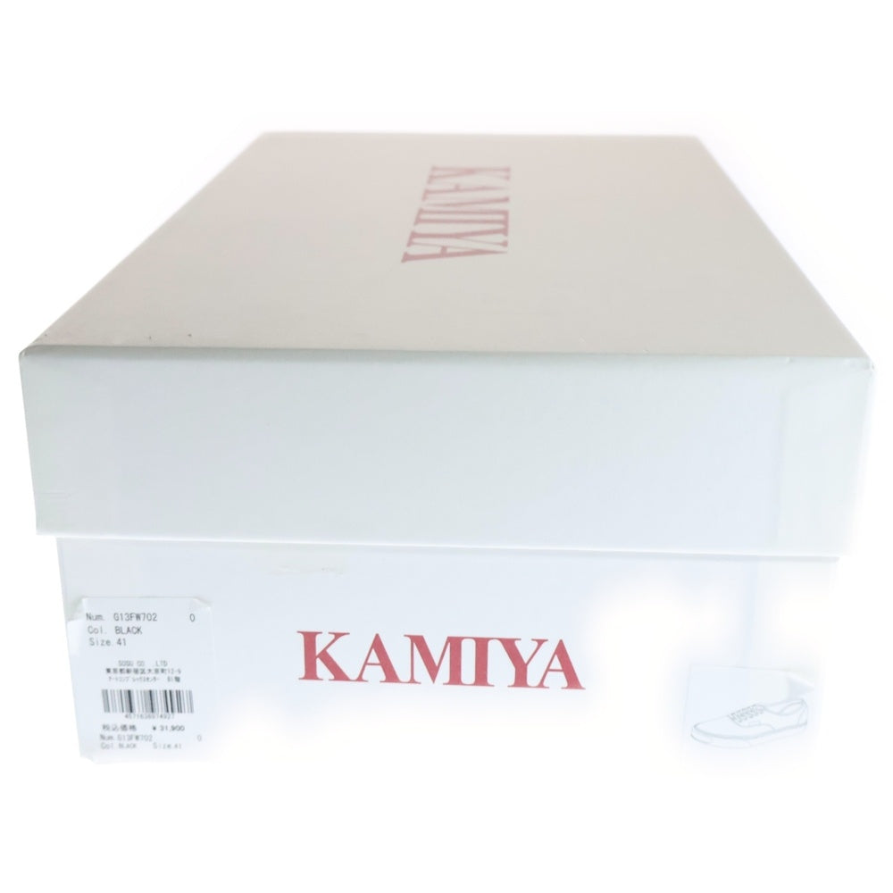 KAMIYA(カミヤ) Herc Distressed Vulcanized Sneaker ハーク ヴァルカナイズ スニーカー ローカットスニーカー ブラック G13FW702