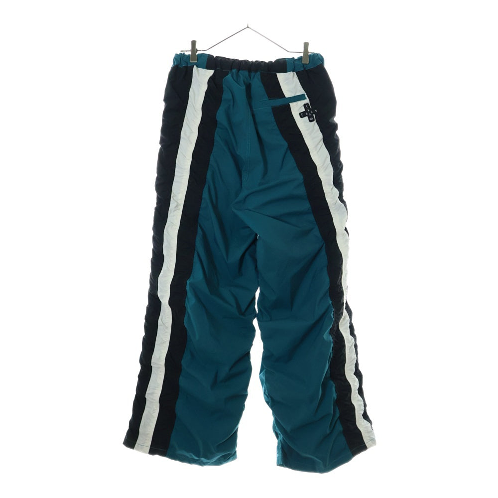 FACETASM(ファセッタズム) GATHERED SEAM TRACK PANTS トラックパンツ ブルー KR-PT-M04
