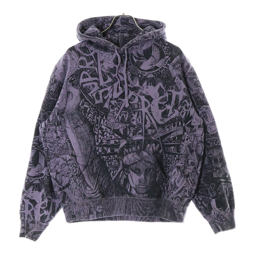 SUPREME(シュプリーム) 24AW Liberty Hooded Sweatshirt リバティ スウェットプルオーバーパーカー パープル