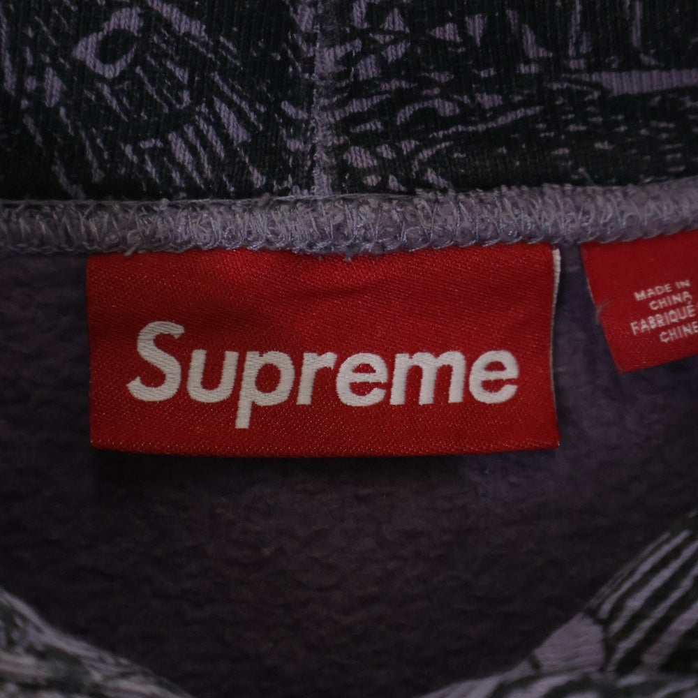 SUPREME(シュプリーム) 24AW Liberty Hooded Sweatshirt リバティ スウェットプルオーバーパーカー パープル