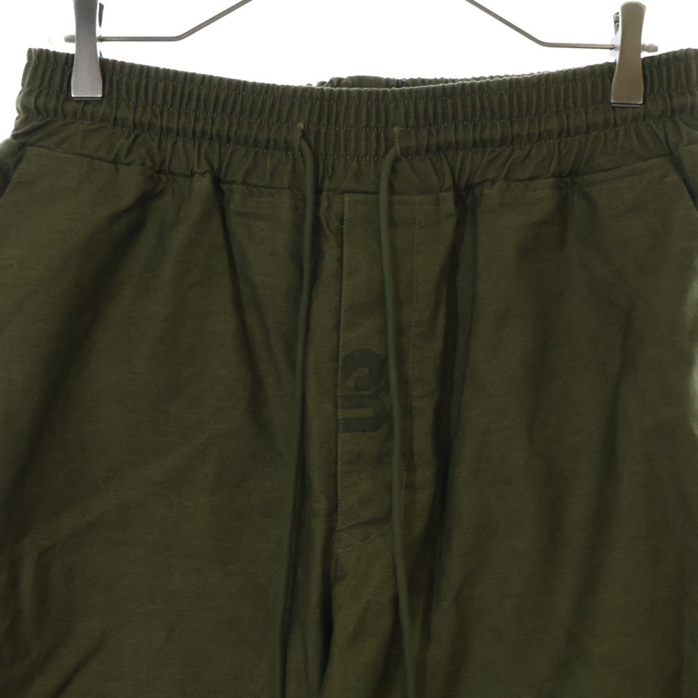 READY MADE(レディメイド) 22SS SEROUEL SHORTS コットン イージー ハーフパンツ ショーツ カーキ RE-C0-KH-00-00-137