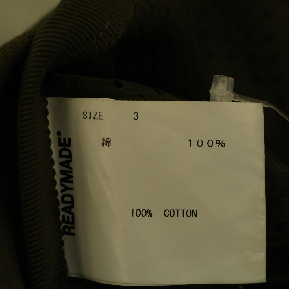 READY MADE(レディメイド) 22SS SEROUEL SHORTS コットン イージー ハーフパンツ ショーツ カーキ RE-C0-KH-00-00-137