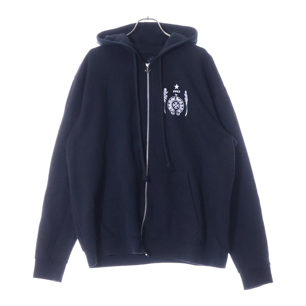 CHROME HEARTS(クロムハーツ) FOTI SWTSHRT HD ZIP フォティプリント ダガージップ スウェットパーカー グレー