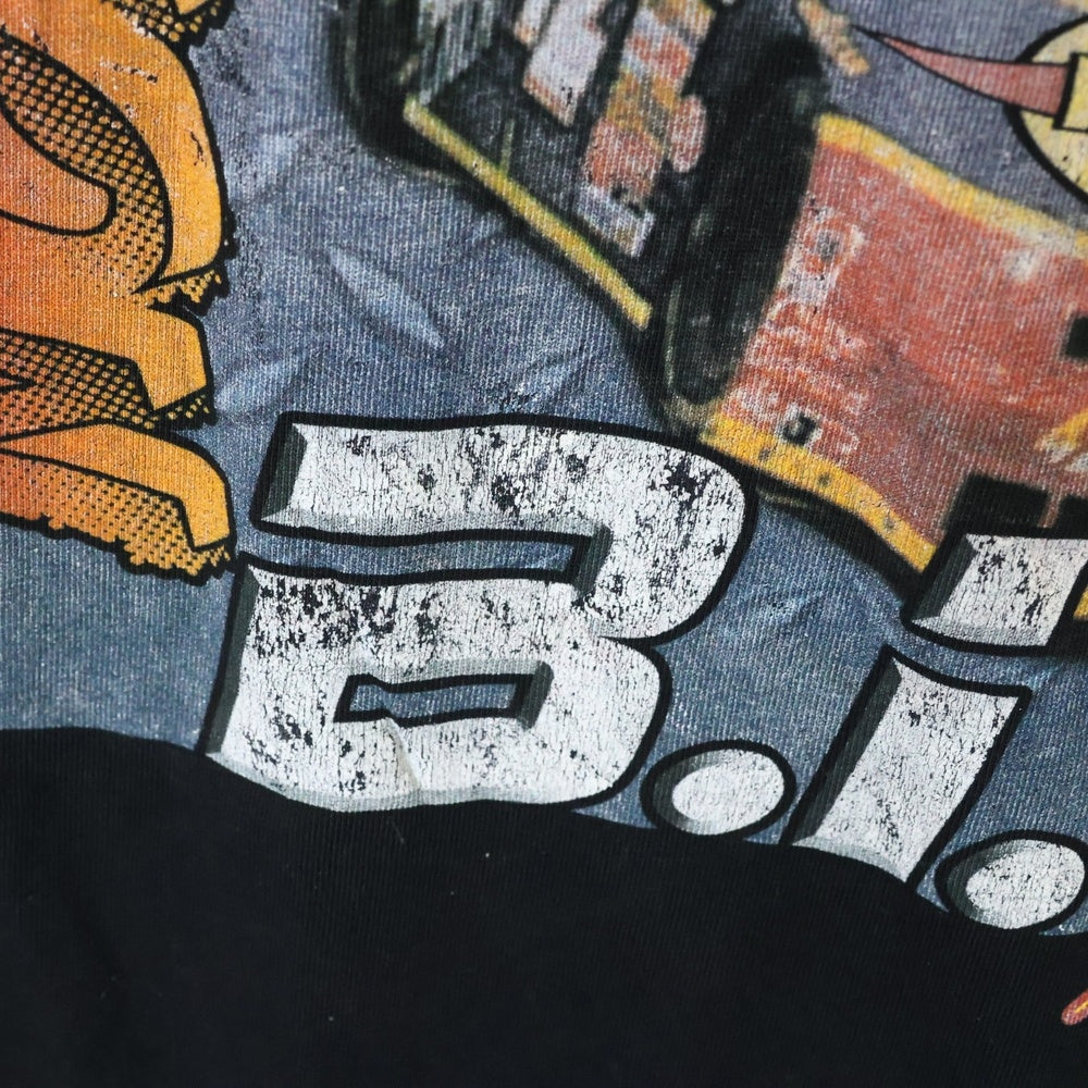 NO BRAND(ノーブランド) NO//OTRA ノートリアスBIG 2PAC 両面プリント 半袖Tシャツ ブラック