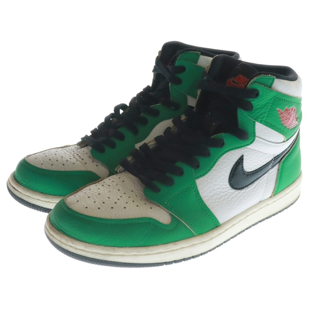 NIKE(ナイキ) WMNS AIR JORDAN 1 HIGH OG LUCKY GREEN ウィメンズ エアジョーダン1 ラッキーグリーン ハイカットスニーカー グリーン/ホワイト US10/27cm DB4612-300