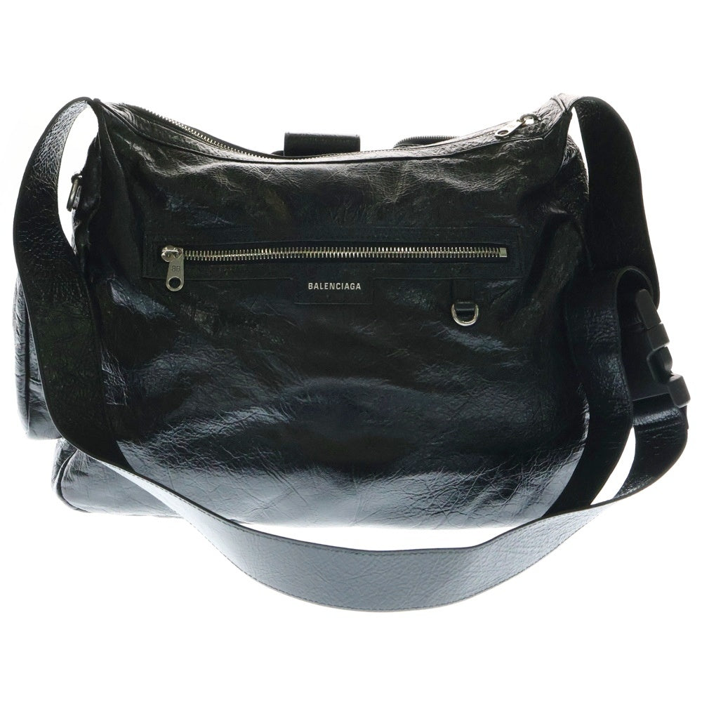 BALENCIAGA(バレンシアガ) スーパービジー レザー ショルダーバッグ ブラック 785297