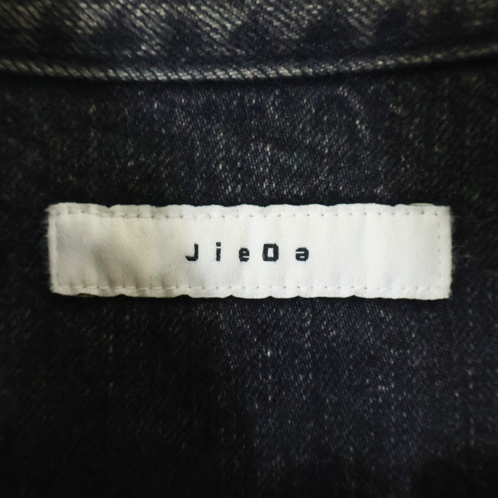 Jieda(ジエダ) OVER SIZE DAMAGE DENIM JACKET オーバーサイズ ダメージ加工 デニムジャケット ブラック Jie-23W-SH05