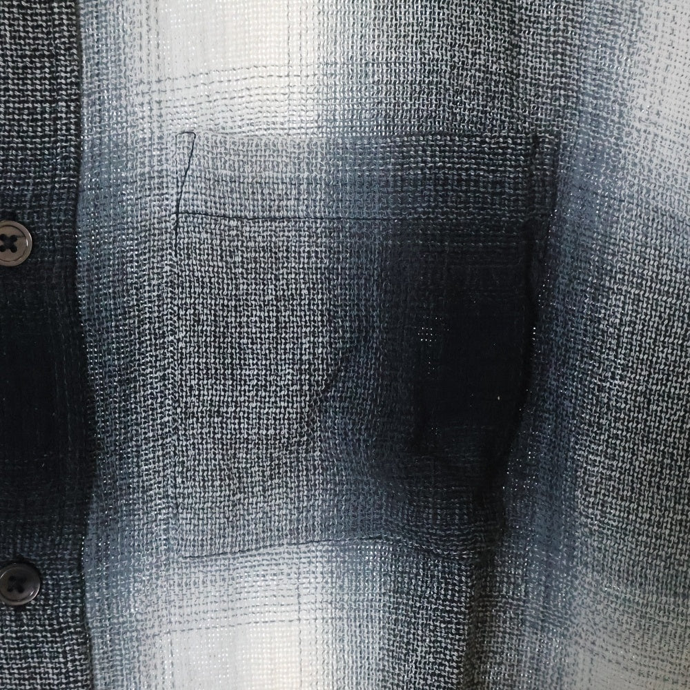 STUSSY(ステューシー) Loose Weave Plaid Shirt チェック柄 長袖 シャツ グレー 1110360